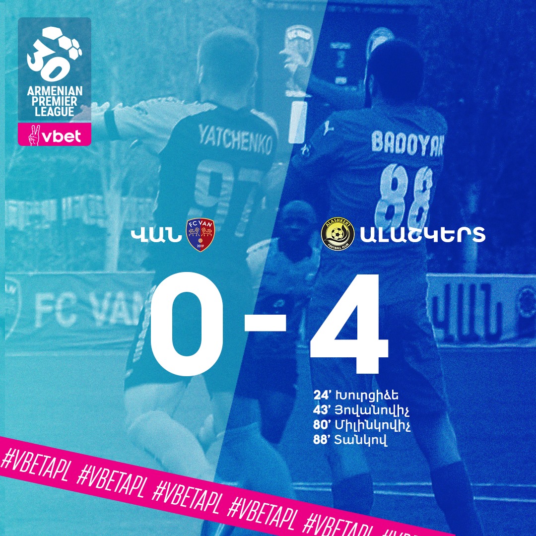 Van-Alaskhert Erévan (0-4) en championnat d’Arménie de Premier League le 31 octobre