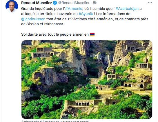 Grande inquiétude pour l&rsquo;Arménie