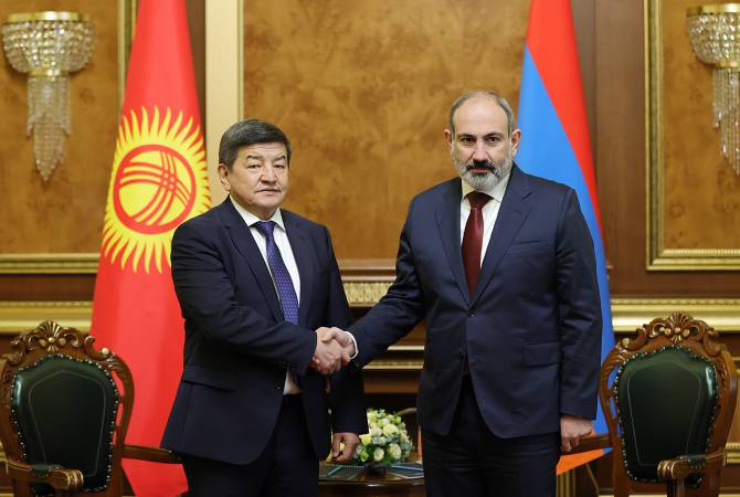 Nikol Pachinian a rencontré le Premier ministre du Kirghizstan