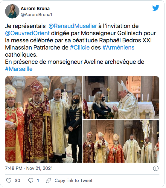 A.Bruna : représentation de Muselier à l&rsquo;Ouvre d&rsquo;Orient