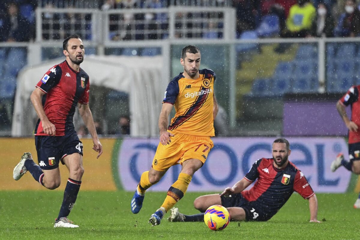 Mourinho salue Mkhitaryan comme « l&rsquo;homme du match » lors de la victoire 2-0 de la Roma contre Gênes