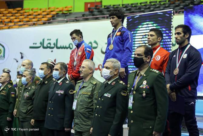 L’Arménie se classe 3e par le nombre de médailles aux championnats du monde militaire de lutte à Téhéran (Iran)