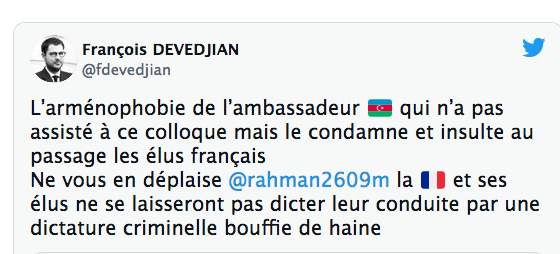 Réaction de François Devedjian