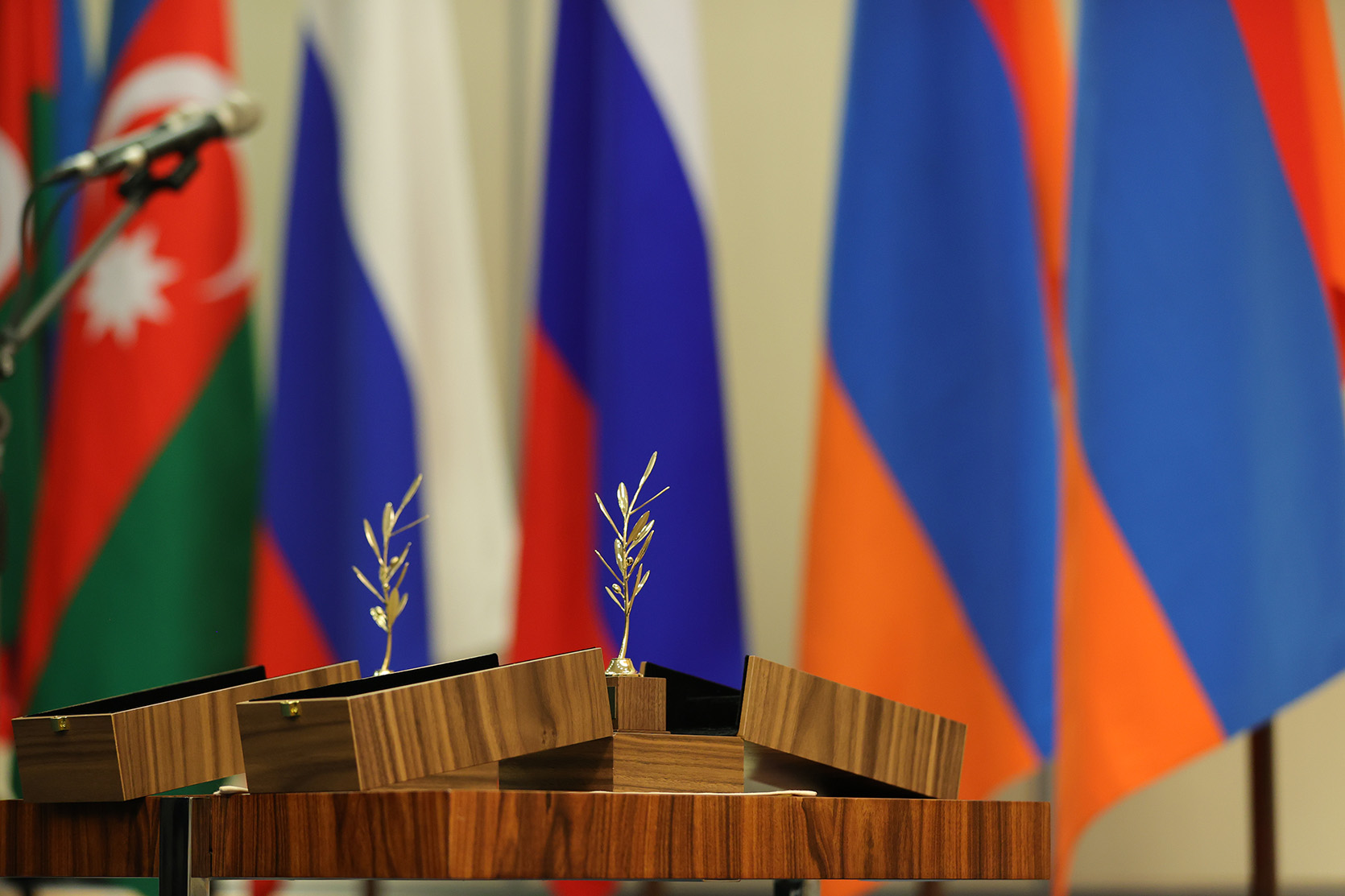 Les dirigeants de l&rsquo;Arménie, de la Russie et de l&rsquo;Azerbaïdjan adoptent une déclaration commune