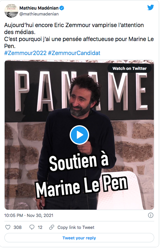 M. Madénian : pensée affectueuse
