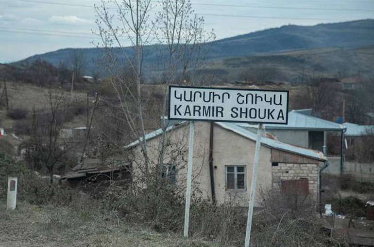 Des tirs azéris entendus ce matin durant plusieurs minutes près du village arménien de Karmir Shouka près de Martouni (Artsakh)