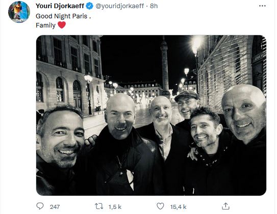 Le tweet de Youri Djorkaeff