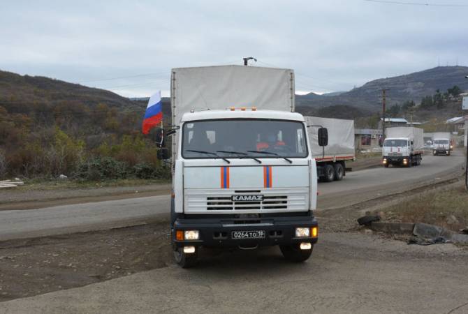 Les soldats de la paix russes ont livré neuf tonnes de fret humanitaire aux habitants du Haut-Karabagh