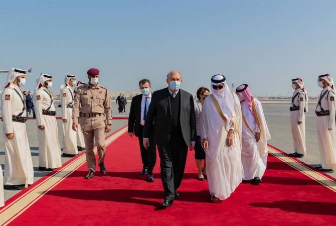 Le président arménien Armen Sarkissian est en visite de travail au Qatar