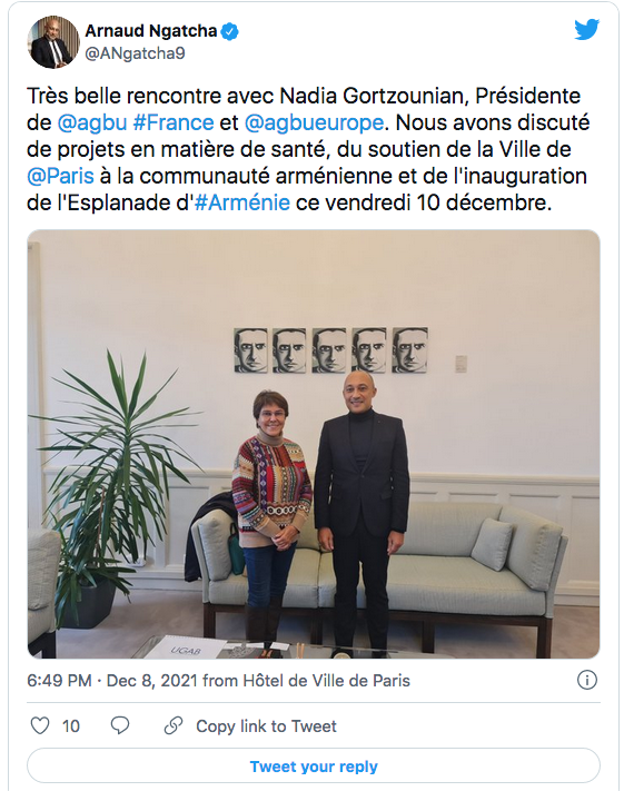 A.Ngatcha : très belle rencontre avec Nadia Gortzounian