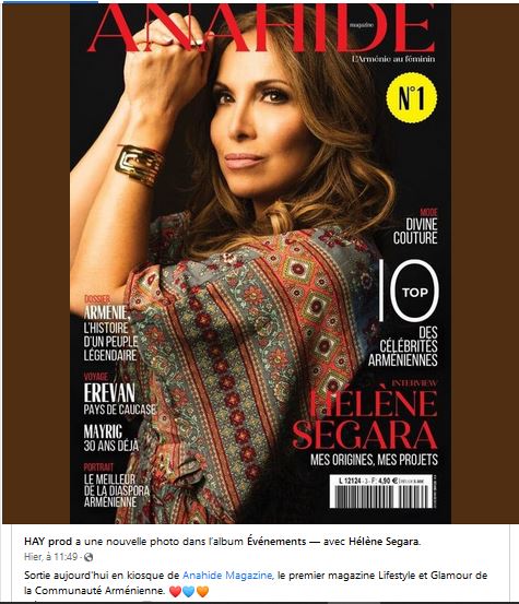 Sortie aujourd&rsquo;hui en kiosque de Anahide Magazine, le premier magazine Lifestyle et Glamour de la Communauté Arménienne
