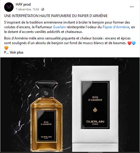 Le Parfumeur Guerlain réinterprète l&rsquo;odeur du Papier d&rsquo;Arménie