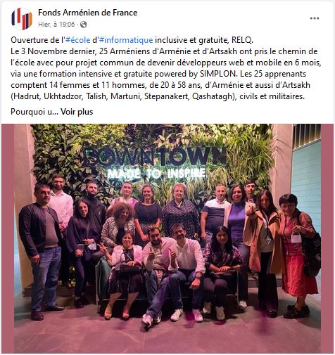 Ouverture de l&rsquo;école d’informatique inclusive et gratuite, RELQ.