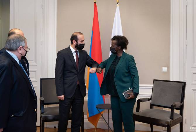Rencontre entre le ministre des Affaires étrangères d’Arménie et la Secrétaire générale de la Francophonie