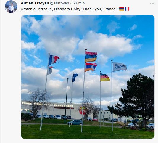 Armenia, Artsakh, Diaspora Unity! Thank you, France !