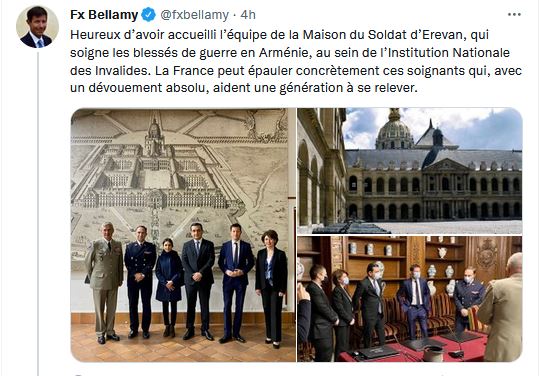 Heureux d’avoir accueilli l’équipe de la Maison du Soldat d’Erevan