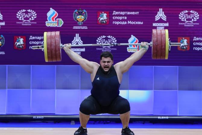 Varazdat Lalayan (Arménie) vice-champion du monde d’haltérophilie (+ 109 kg)