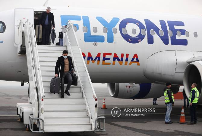 Premier vol régulier aujourd’hui Erévan-Lyon-Erévan de la compagnie aérienne Flyone Armenia