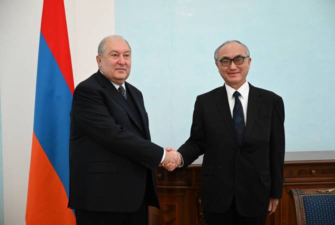 Le Président arménien Armen Sarkissian a reçu l&rsquo;Ambassadeur de l&rsquo;Inde en Arménie Kishan Dan Djal