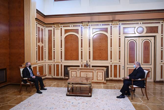 Le Premier ministre arménien Nikol Pachinian a rencontré le Président Sarkissian
