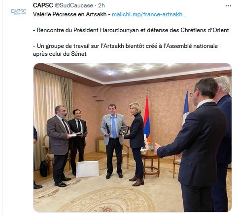 Valérie Pécresse en Artsakh