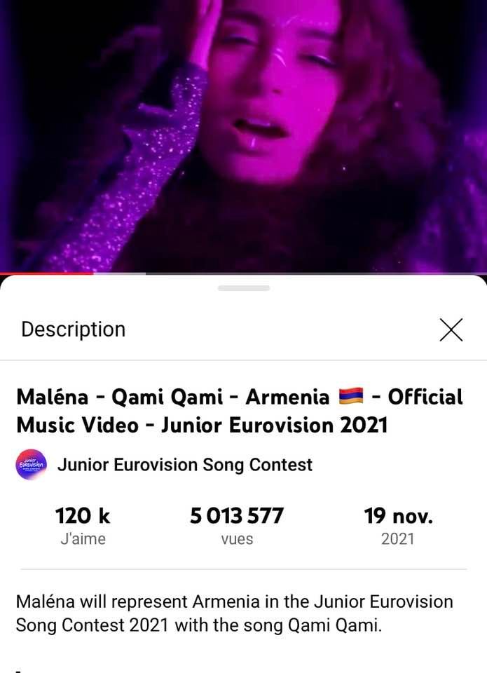 Plus de 5 millions de vues pour « Qami Qami » de Maléna sur YouTube