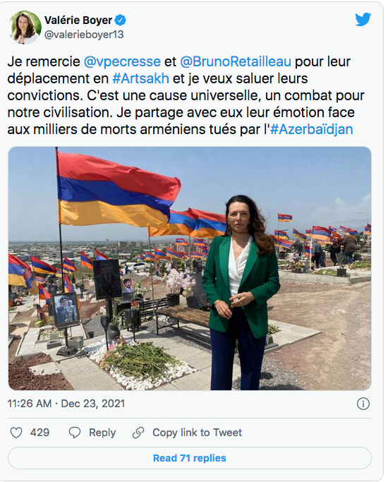 V.Boyere : merci à V.Pécresse pour la défense de cett&rsquo;e cause universelle