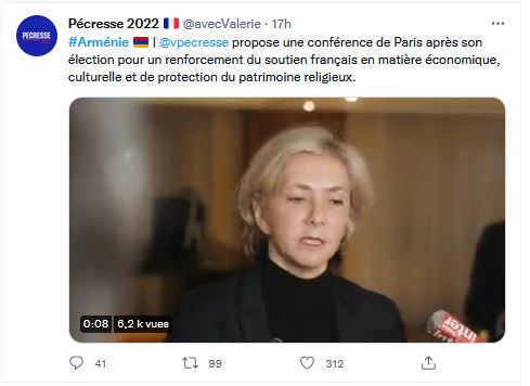 Valérie Pécresse propose une conférence de Paris