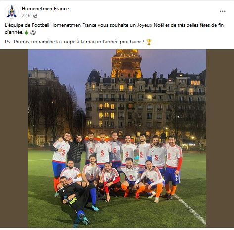 L’équipe de Football Homenetmen France vous souhaite un Joyeux Noël et de très belles fêtes de fin d’année