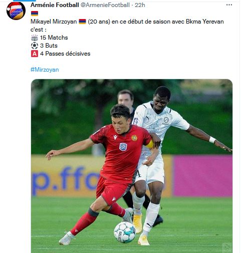 Les statistiques de Mikayel Mirzoyan