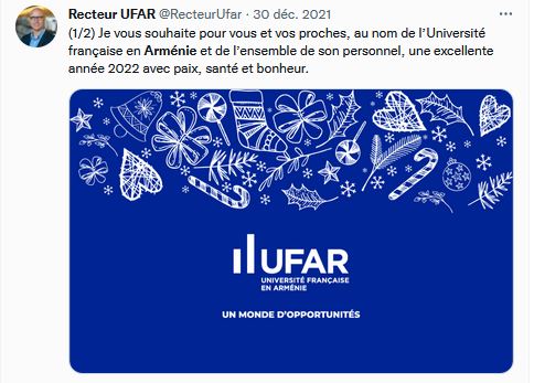 Les voeux de l&rsquo;UFAR