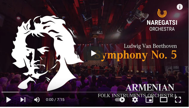 L&rsquo;orchestre Naregatsi joue la 5e de Beethoven