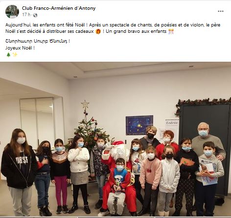 Aujourd’hui, les enfants ont fêté Noël