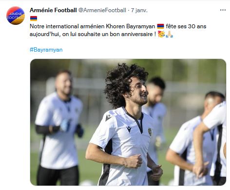 Khoren Bayramyan fête ses 30 ans