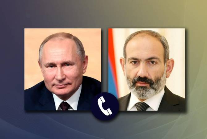 Nikol Pachinian et Vladimir Poutine se sont entretenus au téléphone sur la situation en Artsakh