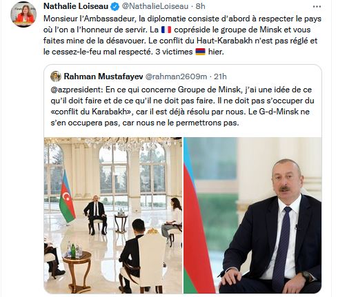 Monsieur l’Ambassadeur, la diplomatie consiste d’abord à respecter le pays où l’on a l’honneur de servir