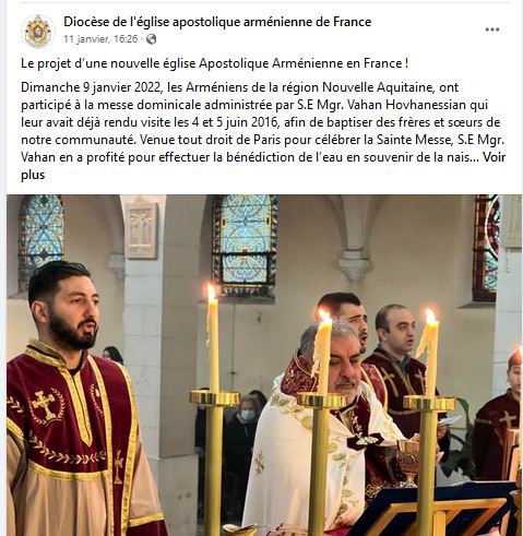 Le projet d’une nouvelle église Apostolique Arménienne en France !
