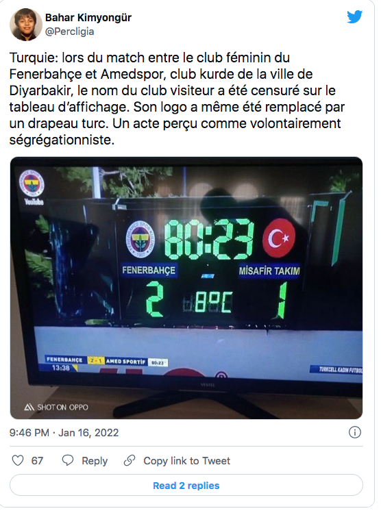 Bahar Kimyongür : la censure anti-kurde jusque dans le foot