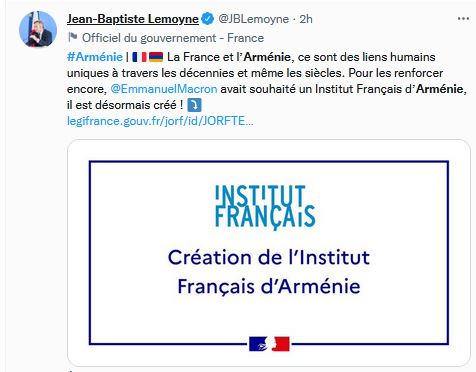 La France et l’Arménie, ce sont des liens humains uniques à travers les décennies et même les siècles