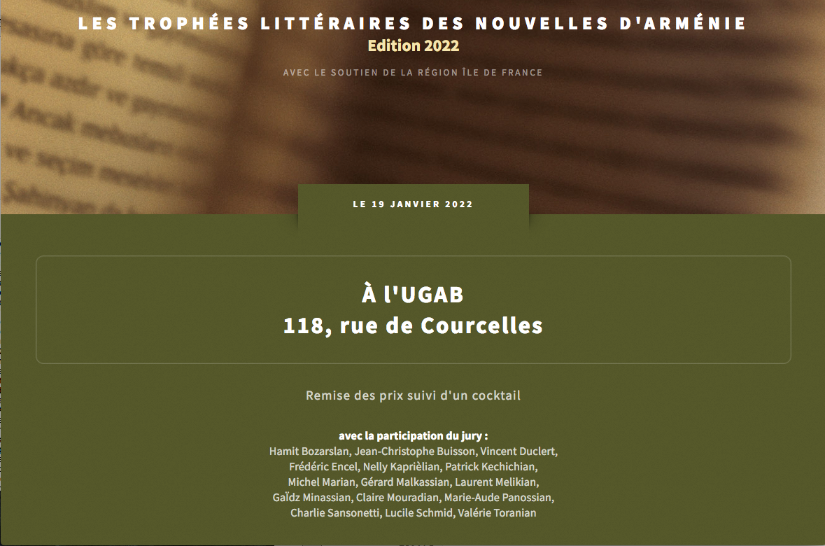 Remise publique des trophées littéraires des NAM