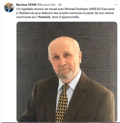 Agréable réunion de travail avec Michael Peshkam