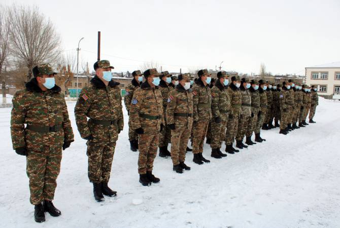 Les casques bleus Arméniens sont rentrés du Kosovo en Arménie