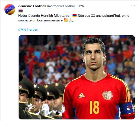 Notre légende Henrikh Mkhitaryan fête ses 33 ans aujourd&rsquo;hui, on le souhaite un bon anniversaire