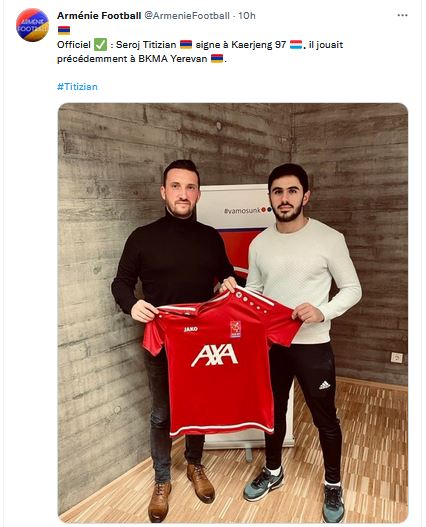 Seroj Titizian signe à Kaerjeng 97