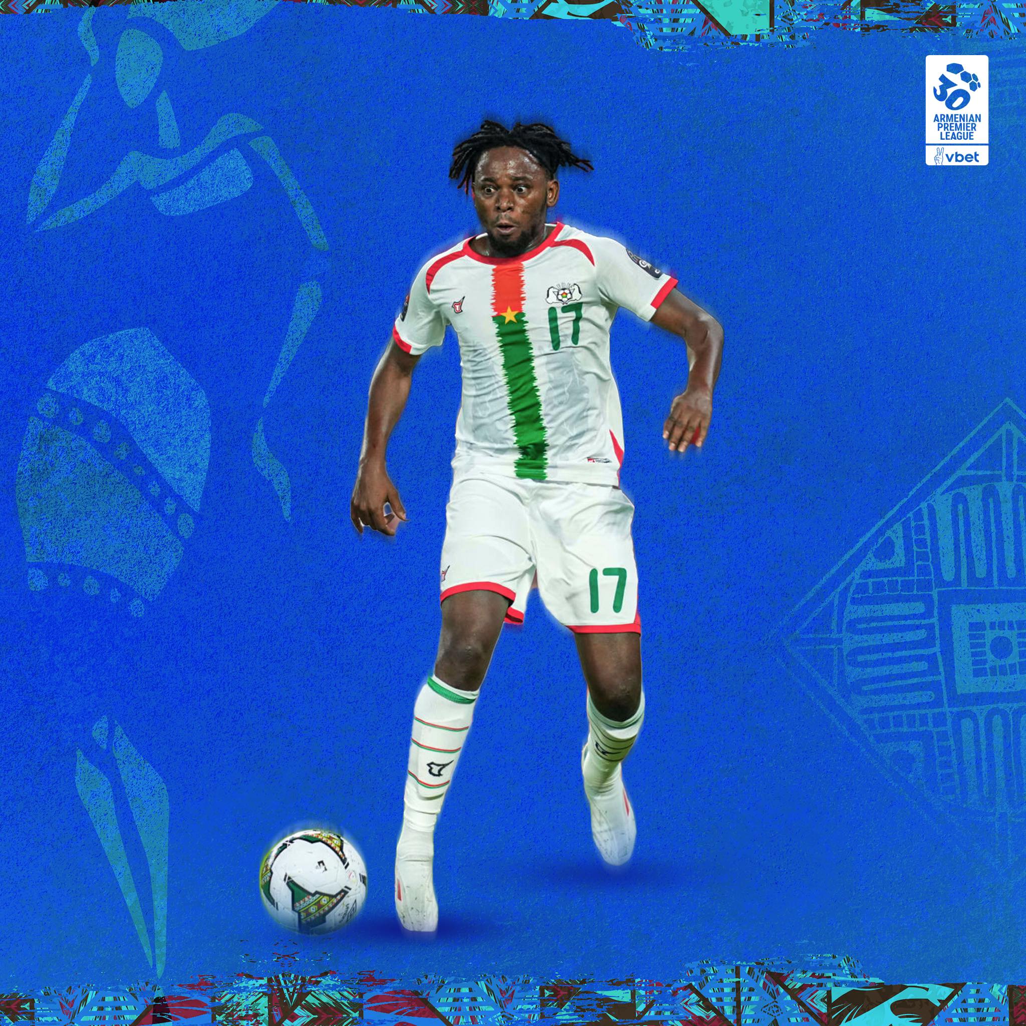 Le footballeur de FC Ararat-Armenia Zakaria Sanogo a aidé l&rsquo;équipe du Burkina Faso à atteindre les 1/4 de finale de la coupe d&rsquo;Afrique des nations