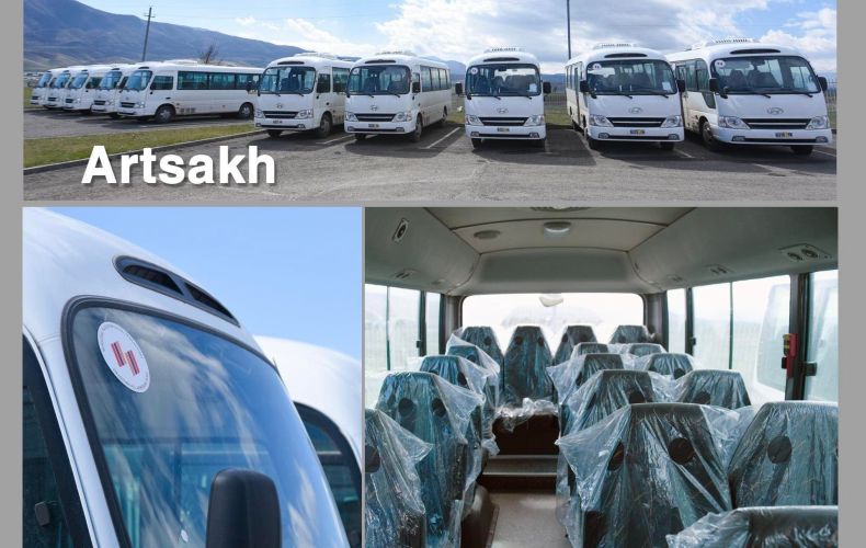 De nouveaux bus pour les transports publics de l&rsquo;Artsakh
