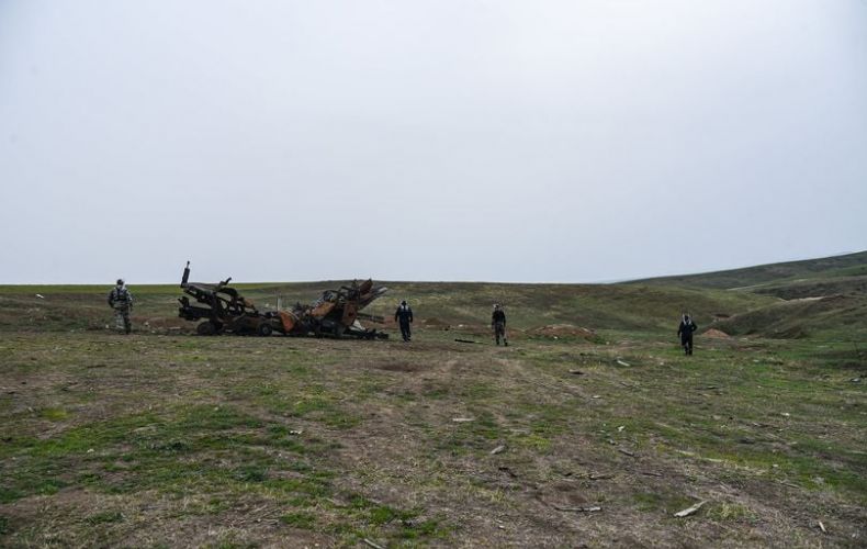 Les recherches de corps des soldats et combattants volontaires Arméniens dans la région de Varanda (Fizouli) en Artsakh occupée n&rsquo;ont donné aucun résultat