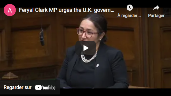 Le député Feryal Clark demande au gouvernement britannique de reconnaître le génocide arménien