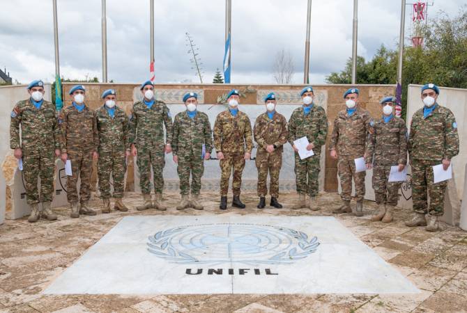 Les casques bleus Arméniens déployés au sud-Liban sous les ordres de l’UNIFIL ont été récompensés