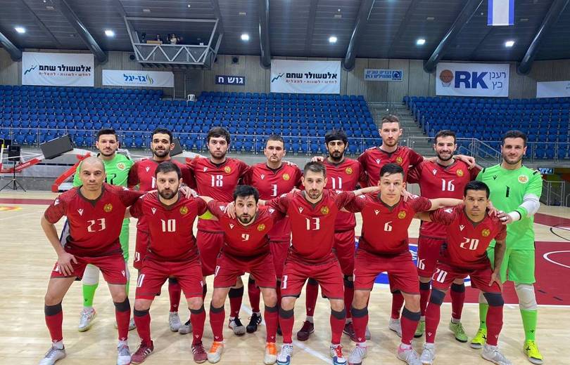 L&rsquo;équipe nationale d’Arménie de futsal a nouvelle fois battu Israël (3-0)